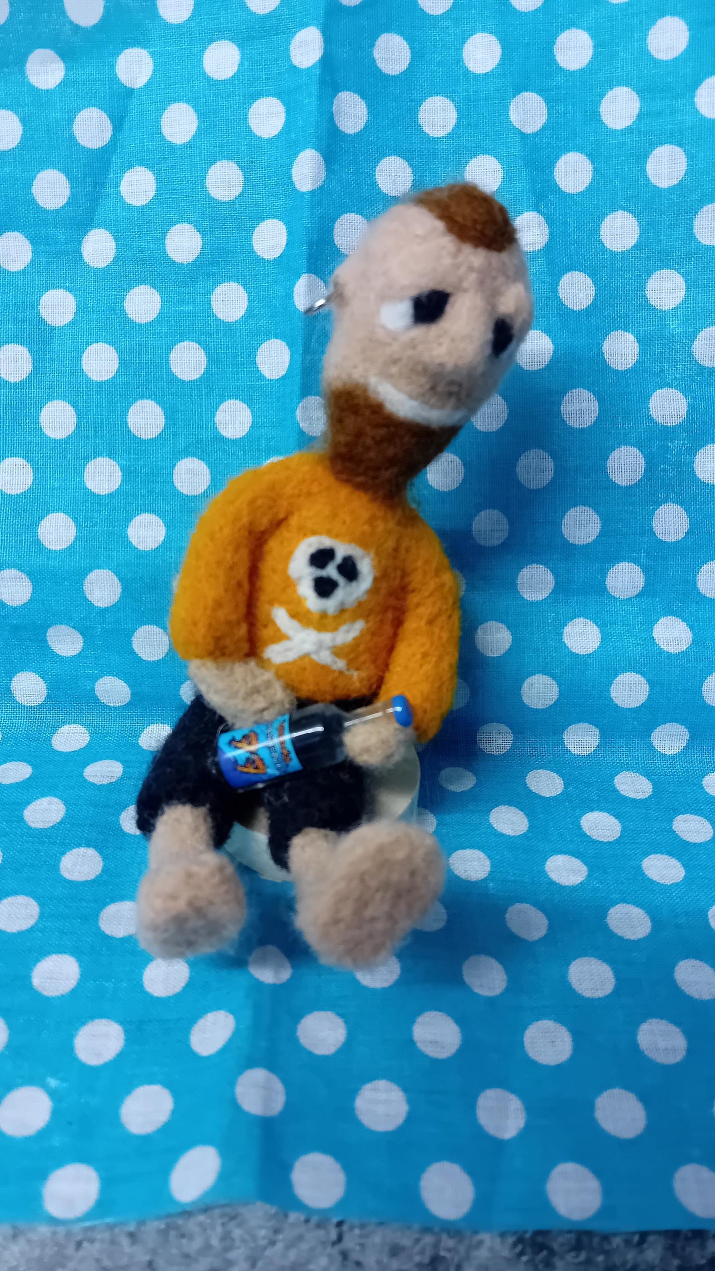 Needlefelt drunk man pirate salior dad brother mates,stag hen gift,novelty funny gift vodka