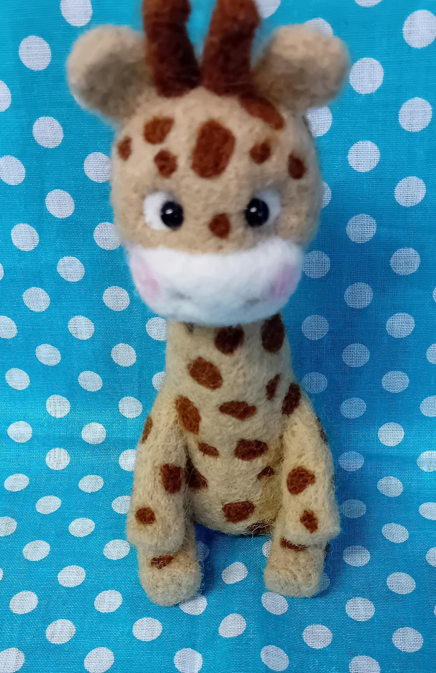 Needlefelt Zoo Animal Cake Toppers: Giraffe, Monkey, Elephant