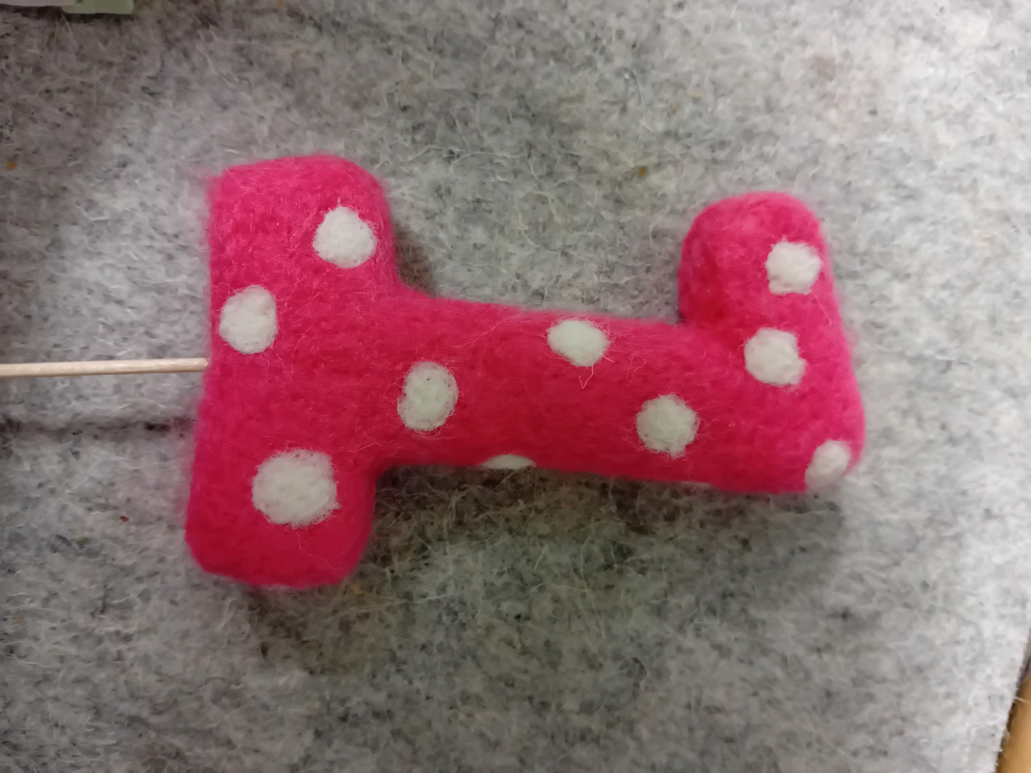 Needlefelt 1st Birthday Cake Topper: Pink Keepsake Decoration