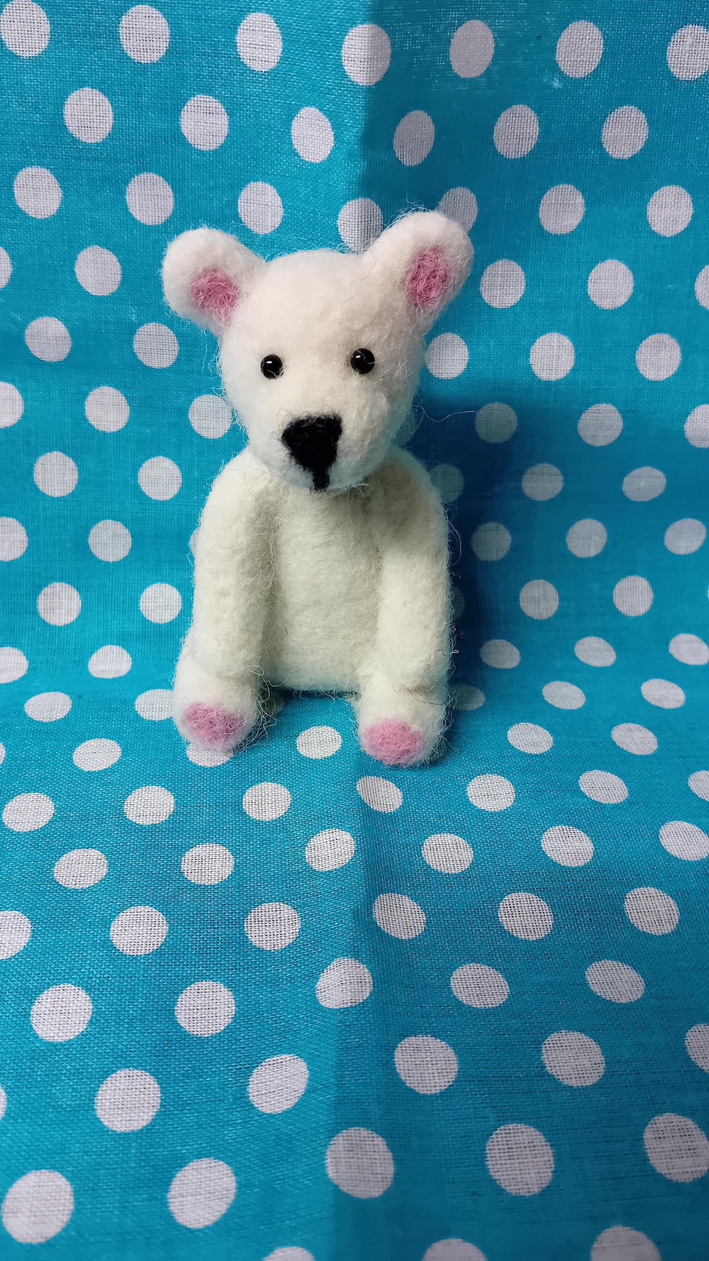 Needlefelt Teddy Bear Gift: Handmade Miniature Keepsake