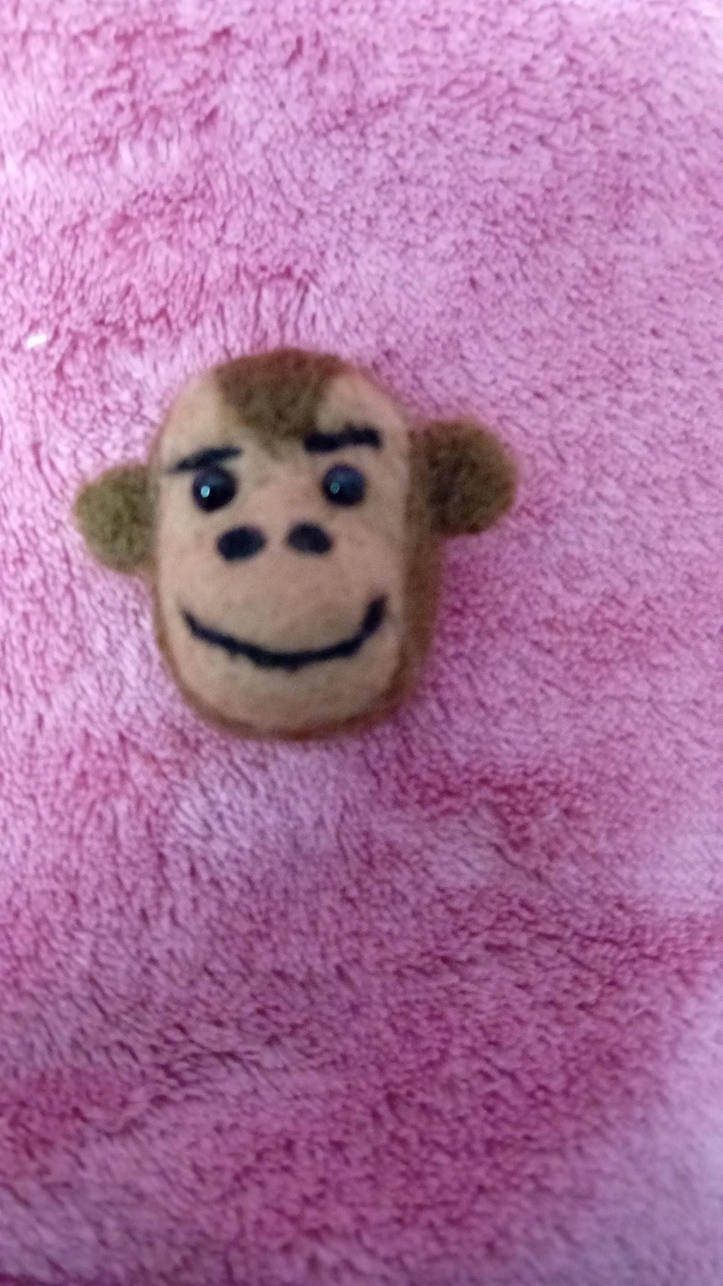 Handmade Needlefelt Animal Badge: Wool Felt Pin,secret Santa