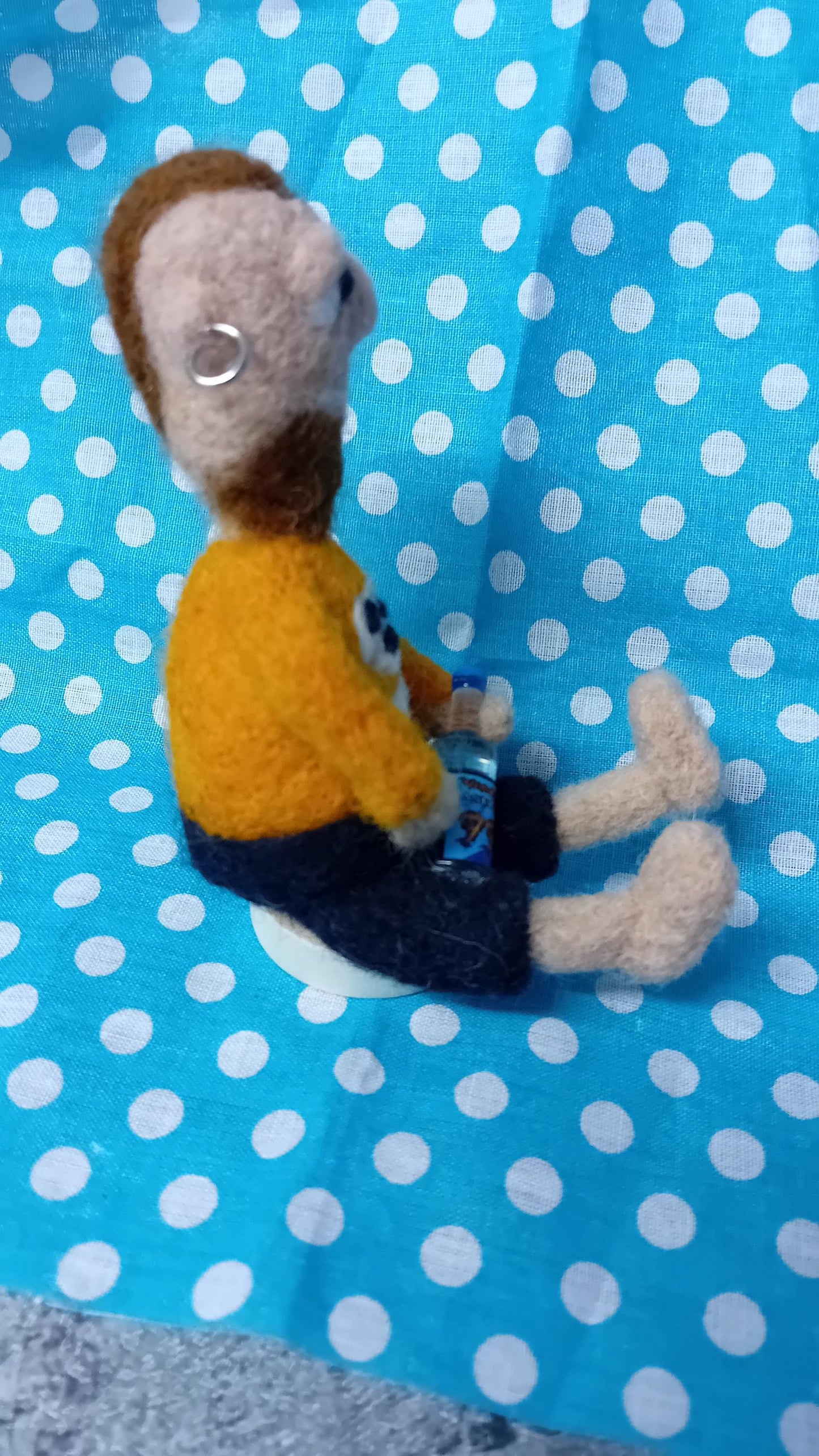 Needlefelt drunk man pirate salior dad brother mates,stag hen gift,novelty funny gift vodka